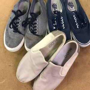 Set of 3 men’s sneakers size 8 men’s used vans